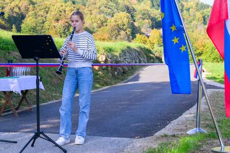 Otvoritev asfaltirane javno poti Kal - Jagodnik